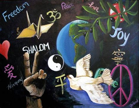 World Peace Painting By Shawn Garland Pixels