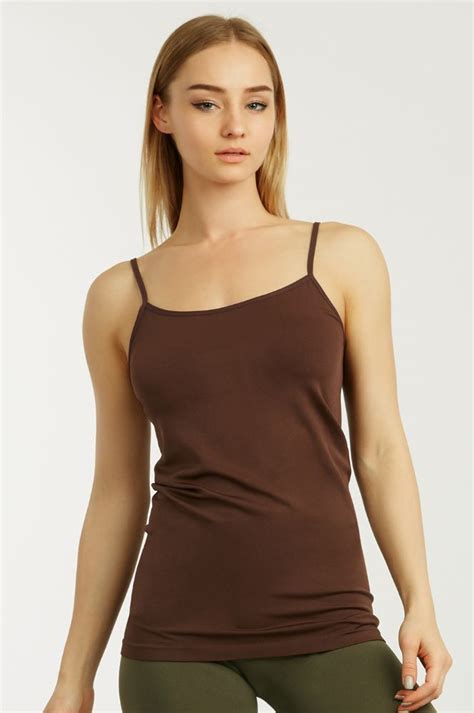 72 Units Of Sofra Ladies Poly Camisole In Burgandy Womens Camisoles