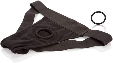 Calexotics Packer Gear Black Jock Strap Harness Adult Sex Toy Strap