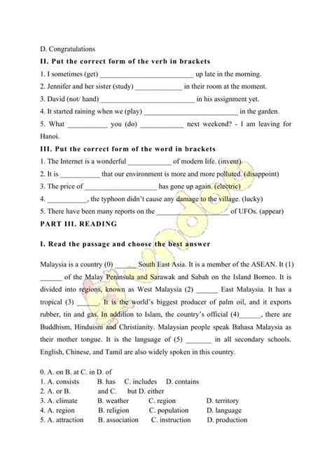 What innovation or localized materials did i use/discover which i wish to share with other teachers? English test grade 5 - Interactive worksheet