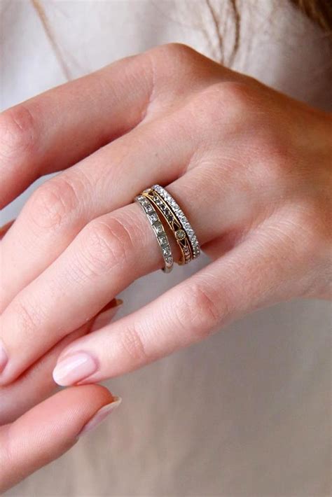 18 Best Stackable Wedding Rings Set More Rings More Shine
