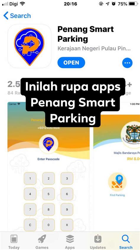 Cara semak saman melalui sms : Penang Smart Parking App - Kedai Vitamin Butterworth
