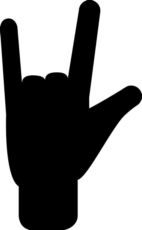Three Fingers Hand Gesture Filled Shape Svg Png Icon Free Download