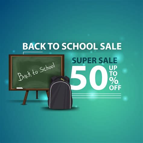 Premium Vector Back To School Sale Modern Creative 3d Web Banner