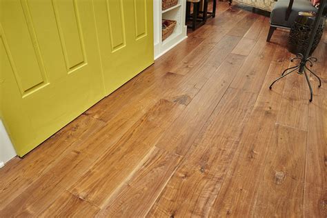 Hand Scraped Walnut Flooring With A Natural Finish Through The Skilled