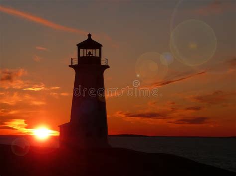 Lighthouse On Sunset Stock Photo Image Of Evening Color 27140592