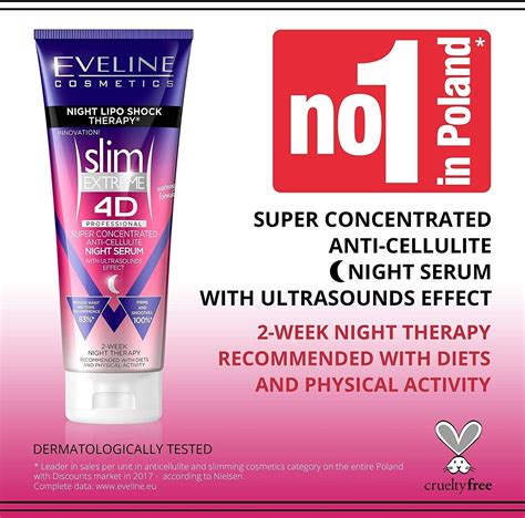 eveline slim extreme 4d lipo anti cellulite night serum ultra slimming 250ml 5901761916034 ebay