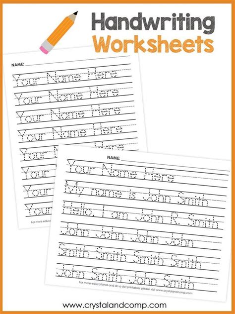 Make Your Own Handwriting Worksheets For Kids