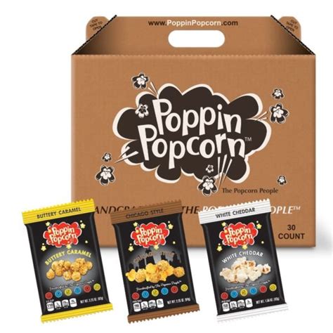 3 Poppin Pack Premium Variety Popcorn Fundraiser Free Shipping