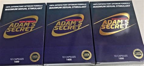 Adam Secret Male Enhancement Capsules Men Sexual Efficiency Enhancer