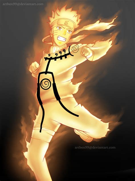 Naruto Tailed Beast Chakra Mode By Artbox99 On Deviantart