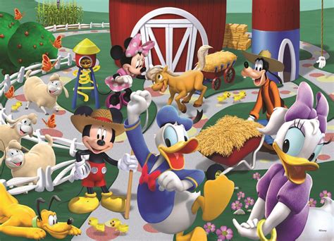Holdson Puzzle Mickey Clubhouse 60pc Our Farmyard Friends Holdson