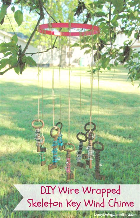 Diy Wire Wrapped Skeleton Key Wind Chime Busy Being Jennifer