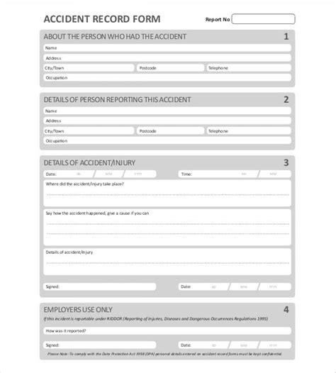 25 Sample Accident Report Templates Word Docs Pdf Pages