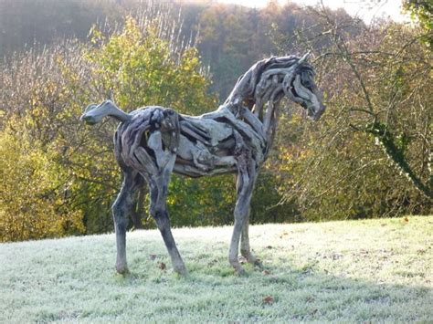Driftwood Horse Sculptures By Heather Jansch Unfinished Man