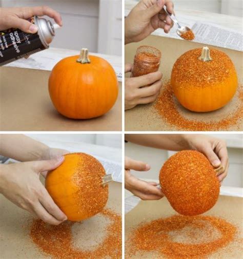Glittered Pumpkins For Halloween Hgtv Design Blog Design Happens