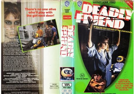 Deadly Friend 1986 On Warner Home Video Australia Betamax Vhs