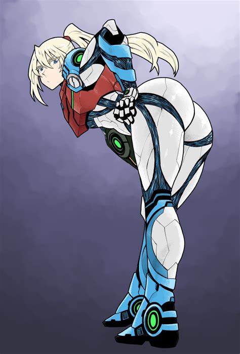 Rule 34 1girls Ass Bent Over Blonde Hair Blue Eyes Metroid Metroid