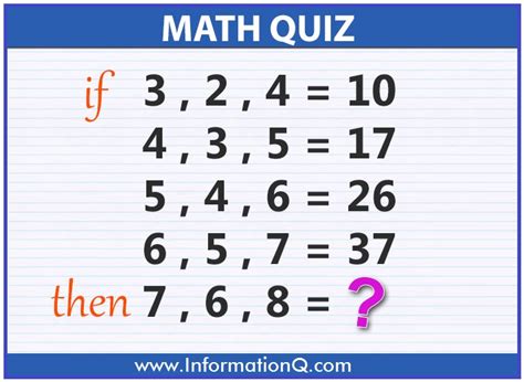 Simple Quiz Questions For Kids Math Quiz And Answers