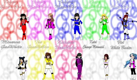 Anime Ranger Girls For Davontew1 By Rangeranime On Deviantart