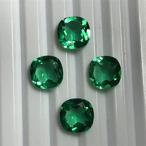 Lab Created Synthetic Emerald Crystalloose 9mm Etsy
