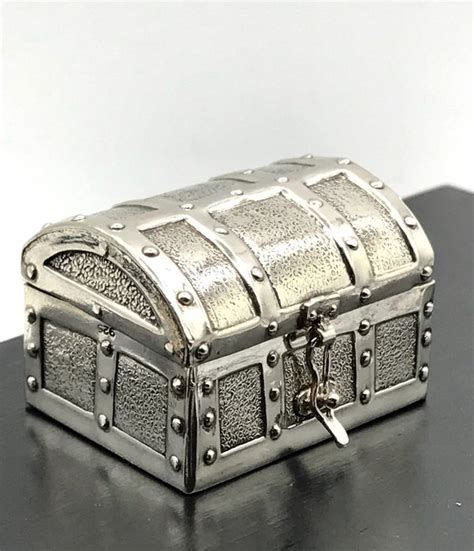 Handmade Silver Treasure Chest Ring Box Silver Catawiki