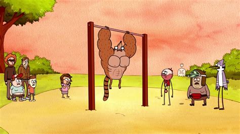 Regular Show Rigby Finally Does One Pull Up Youtube