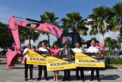 Sde has a proven record capable to deliver a complete work package which includes engineering conceptual and detailed design, procurement, fabrication. Pink Excavators in support of cancer | Sime Darby Berhad