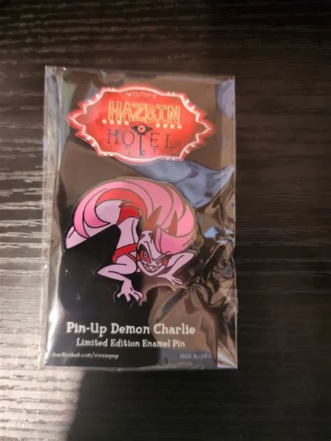 HAZBIN HOTEL PIN UP Demon Charlie Enamel Pin Limited Edition Vivziepop