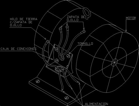 Motor Dwg Block For Autocad Designs Cad