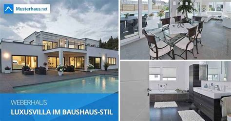 Eine villa ist wandelbar, zeitlos und bietet viel platz. Luxusvilla im Bauhaus-Stil - WeberHaus | Luxus villa ...