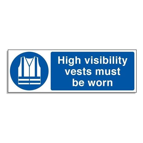 high visibility vests must be worn mandatory sign rsis