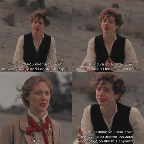 Jo And Laurie Film Aesthetic Little Women Quotes Good Movies