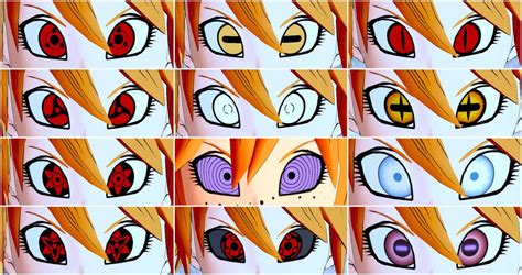 Ultimate Naruto Eye Pack All Races Xenoverse Mods