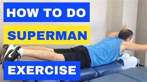 Superman Exercise Description How To Do A Superman Back Exercise Superman Exercise