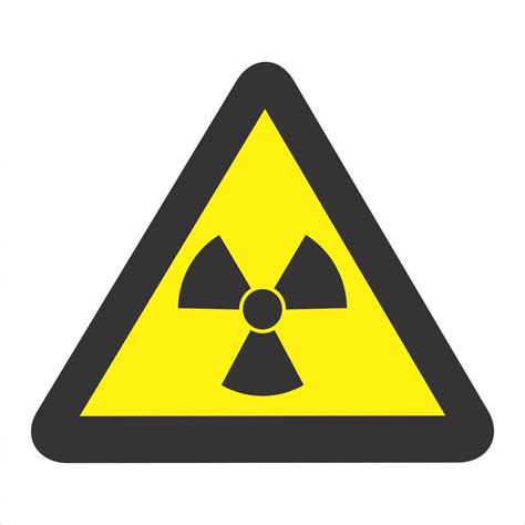 Placa de sinalização cuidado risco de radiação A 6 Projeb Extintores