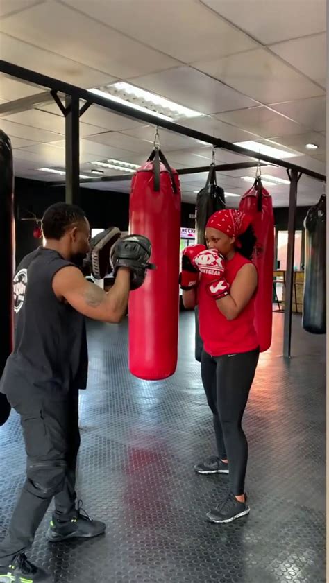 Zola Nombona Has Fellow Celebrities Gawking At Her Boxing Skills Video