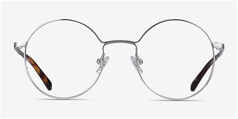 midtown round silver full rim eyeglasses eyebuydirect