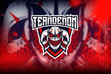 Team Demon Esport Logo Template Design Template Place