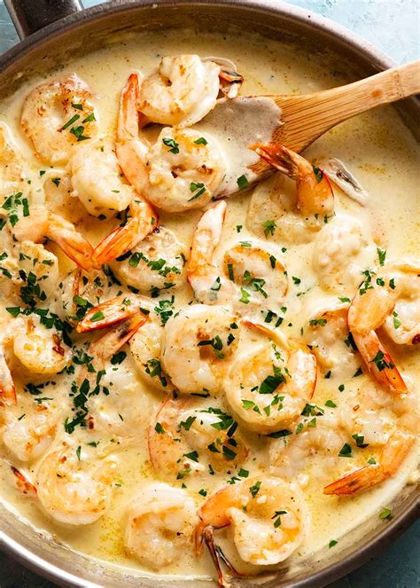 Creamy Garlic Prawns Shrimp Varshas Recipes