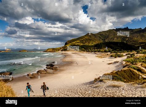 Ocean Beach Whangarei Heads North Island New Zealand Stock Photo Alamy