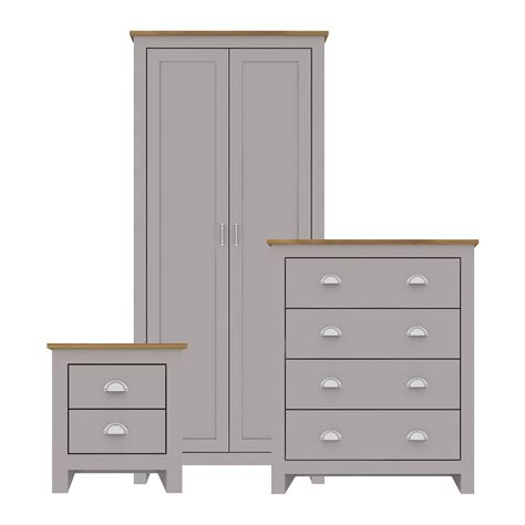 If you are looking for a new bedroom set, woodcraft furniture has all the best real wood bedroom furniture solutions. LPD Furniture Lancaster Bedroom Set, Grey & Oak | Leader ...