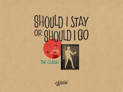 Should I Stay Or Should I Go By Alfonso Fuentes On Dribbble