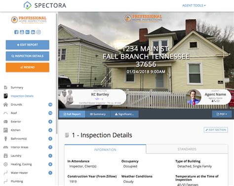 Sample Home Inspection Reports For Homebuyers Spectora With Home