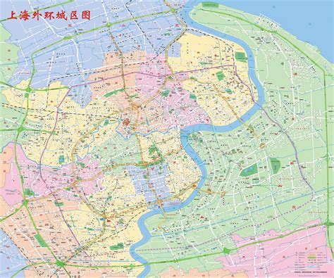 Map Of Shanghai Neighborhood Surrounding Area And Suburbs Of Shanghai