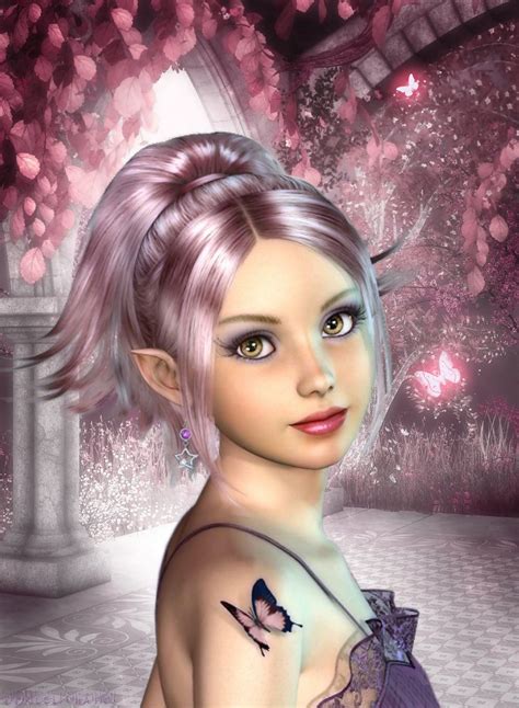 Pretty Pink Elf By Sweetpoison67 On Deviantart Fantasy Fairy Fairy