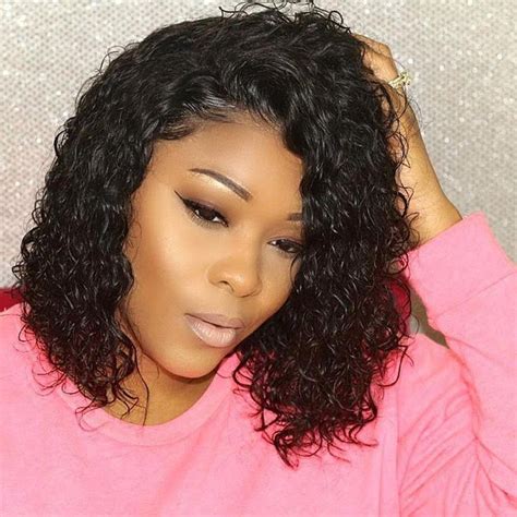 Brazilian Hair Short Bob Wigs Wet And Wavy Human Hair Brazilian Water