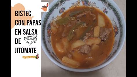 Since white, red and green are the colors of the mexican national flag, mexican beefsteak is one of the most popular dishes in mexico. BISTEC CON PAPAS EN SALSA DE JITOMATE (BISTEC A LA ...