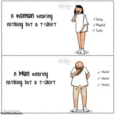 women wearing nothing but a shirt