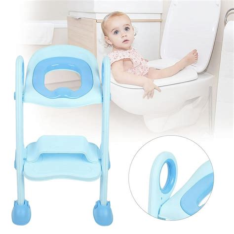 Otviap Folding Toddler Toilet Chair Kids Baby Potty Training Seat With